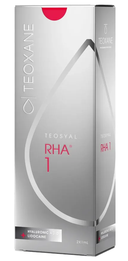 Teosyal ® RHA 1 Feiner, dynamischer Hyaluron-Filler für feine, oberflächliche Falten im Gesicht, Hals & Dekolleté